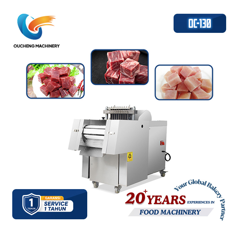OC-130 Mesin Pemotong Daging Ayam Bentuk Dadu