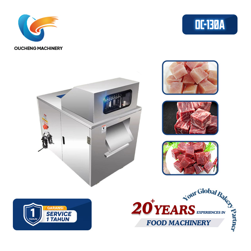 OC-130A Mesin Pemotong Daging Ayam Bentuk Dadu