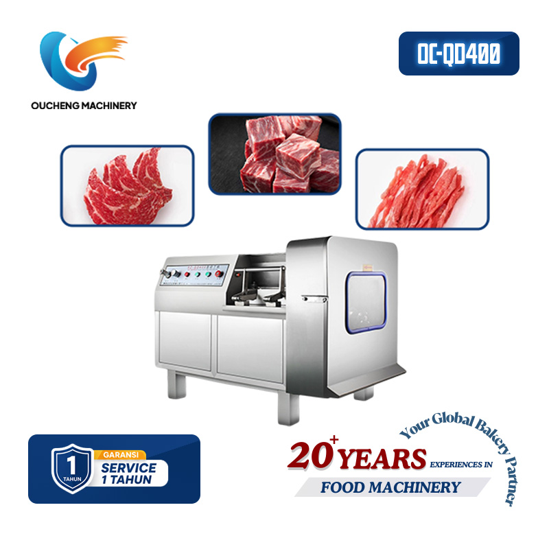 OC-QD400 Mesin Pemotong Daging Bentuk Dadu Otomatis